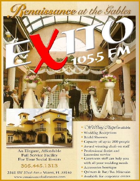 2008-07-25 Studio at Renaissance Live Broadcast on Exito 105.5 Coral Gables Florida