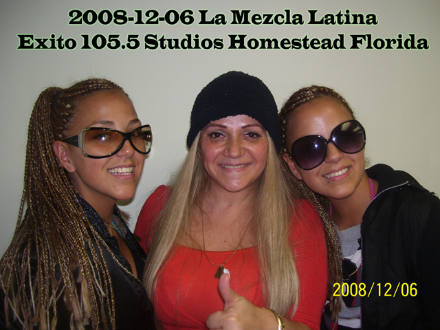 2008-12-06 La Mezcla Latina Exito 105.5 Studios Homestead Florida
