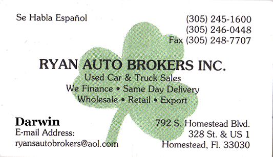 Ryan Auto Brokers Inc