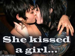 She kissed a girl and she liked it