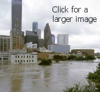 Click for a larger image of flooding from Tropical Storm Allison