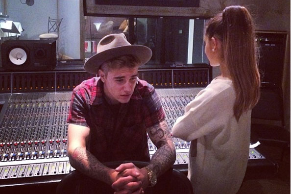 Ariana Grande 'Excited' to Record With Justin Bieber