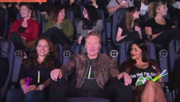 Conan Crashes A "Magic Mike XXL" Girls' Night Out