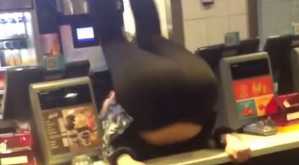 Drunk Girl TRIES To Do A Flip At #McDonalds #McBackflip