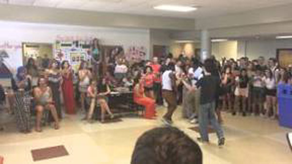 High School Dance Off...CROWD GOES INSANE!
