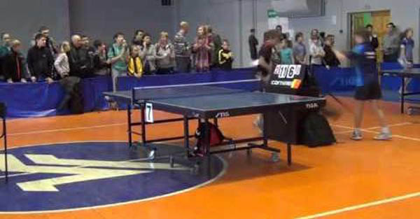 Little Ping Pong Player Shoves Umpire After Losing Match
