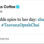Oprah's getting a Starbucks drink