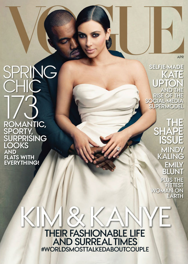 PHOTO: Kanye West and Kim Kardashian land 'Vogue' cover