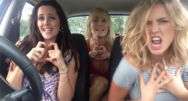 Trio of Aussie girls jam out in the car to ‘Bohemian Carsody’