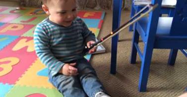WATCH: 18 Month Old is Ready to Kickstart His Music Career!