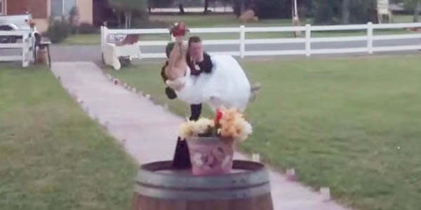 WATCH: Groom Drops The Bride