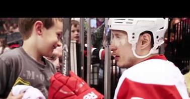 WATCH: Hockey player makes little boys dreams come true!