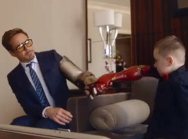 WATCH: Robert Downey Jr. Presents Iron Man Arm to Boy, 7