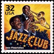 This USPS stamp celebrates the rise of jazz in the 1920s