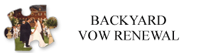 Backyard Vow Renewal 20 Years Anniversary Theme