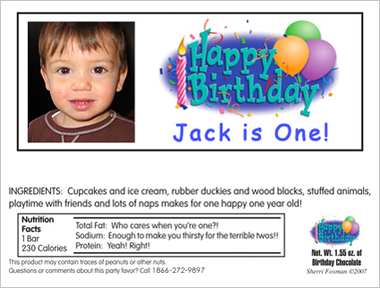 Candy Bar Wrappers
