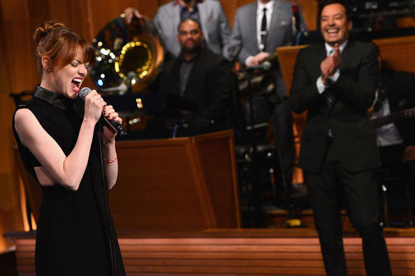 Emma Stone & Jimmy Fallon In a Lip-Synch Battle!