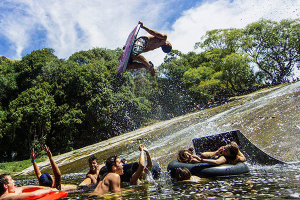 World's Most Epic Natural Waterslide!